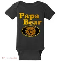 Papa Bear Fathers Dad Baby Bodysuit thumb 0