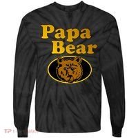 Papa Bear Fathers Dad Tie-Dye Long Sleeve Shirt thumb 0