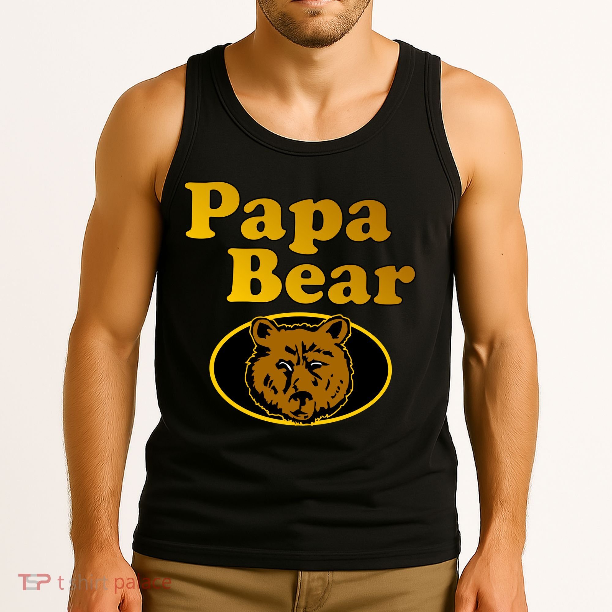 Papa Bear Fathers Dad Tank Top