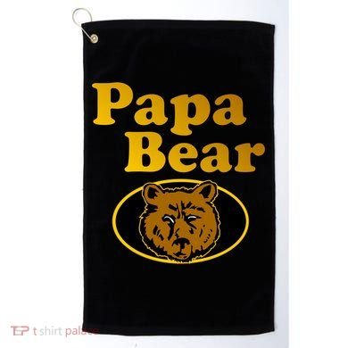Papa Bear Fathers Dad Golf Towel