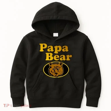Papa Bear Fathers Dad Kids Hoodie