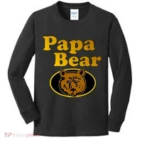 Papa Bear Fathers Dad Kids Long Sleeve Shirt thumb 0