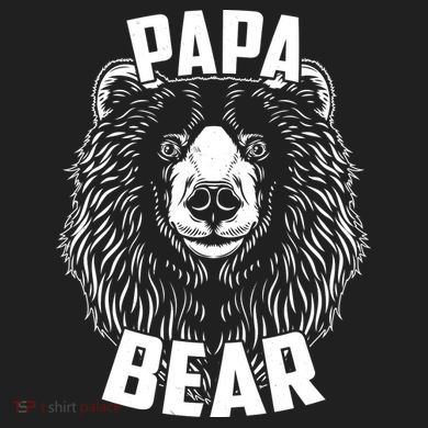 Papa Bear Father's Day Comfort Colors Heavyweight Long Sleeve T-Shirt
