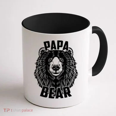 Papa Bear Father's Day Coffee Mug back