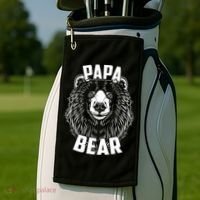 Papa Bear Father's Day Golf Towel thumb 2