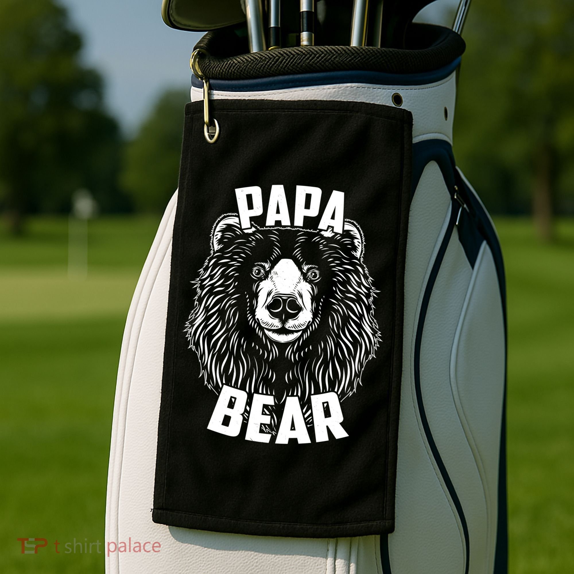 Papa Bear Father's Day Golf Towel