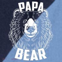 Papa Bear Father's Day Raglan Baseball Sleeve Shirt thumb 2