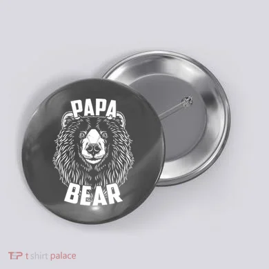 Papa Bear Father's Day Button