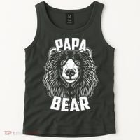 Papa Bear Father's Day Tank Top thumb 2