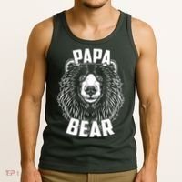 Papa Bear Father's Day Tank Top thumb 3