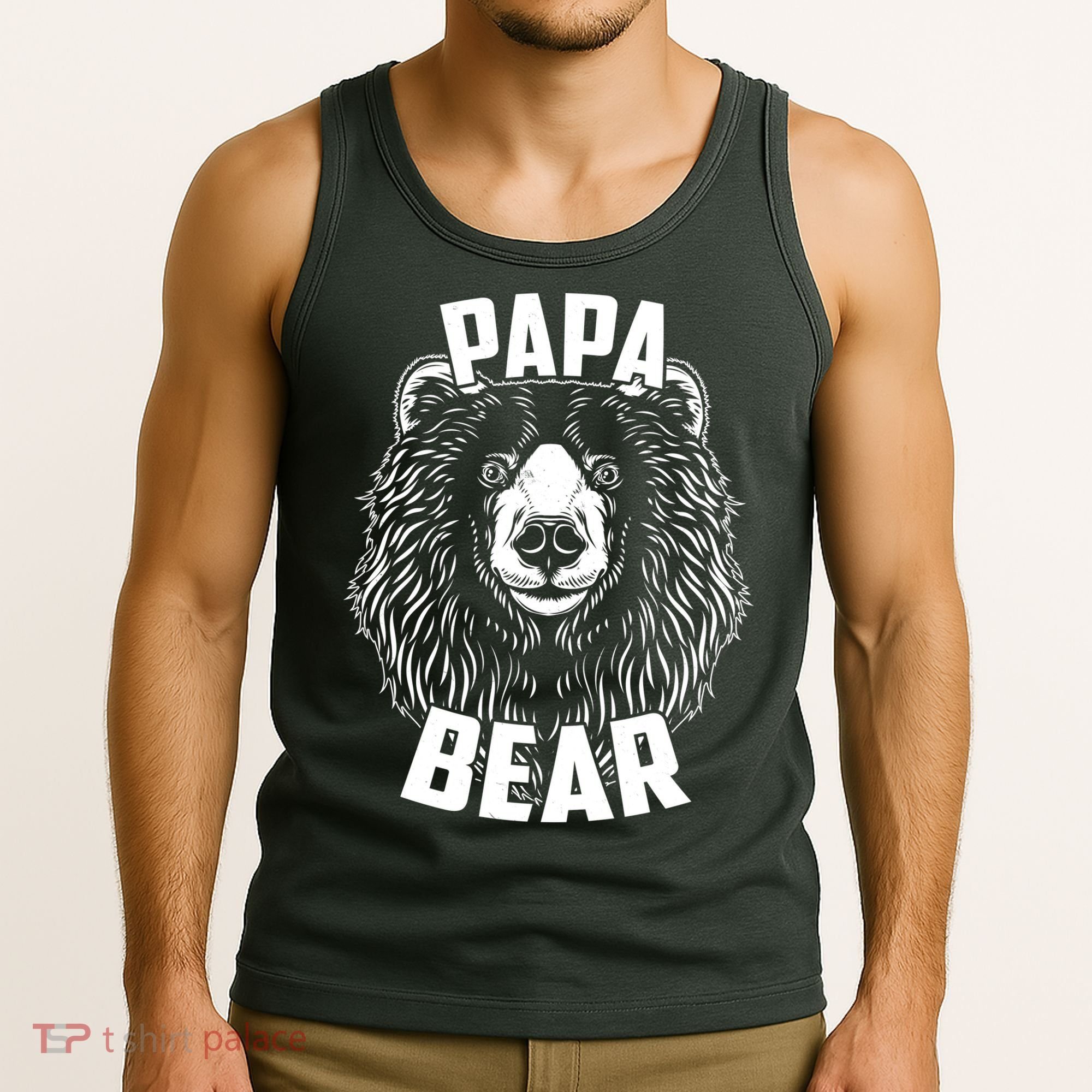 Papa Bear Father's Day Tank Top