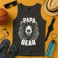 Papa Bear Father's Day Tank Top thumb 4