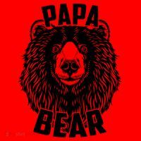 Papa Bear Father's Day Santa Hat thumb 1