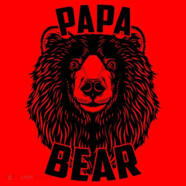 Papa Bear Father's Day Santa Hat