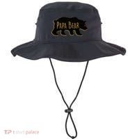 Papa Bear Wood Grain Design Bucket Hat thumb 0