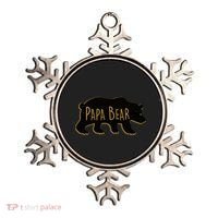 Papa Bear Wood Grain Design Ornament thumb 0
