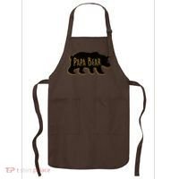 Papa Bear Wood Grain Design Apron thumb 0