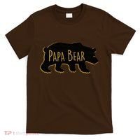 Papa Bear Wood Grain Design T-Shirt thumb 0