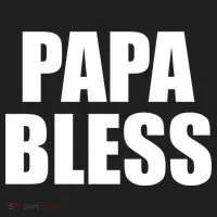 Papa Bless Funny Meme Prank Bold Text Logo Women's Sweatshirt thumb 2