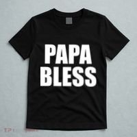 Papa Bless Funny Meme Prank Bold Text Logo T-Shirt thumb 5