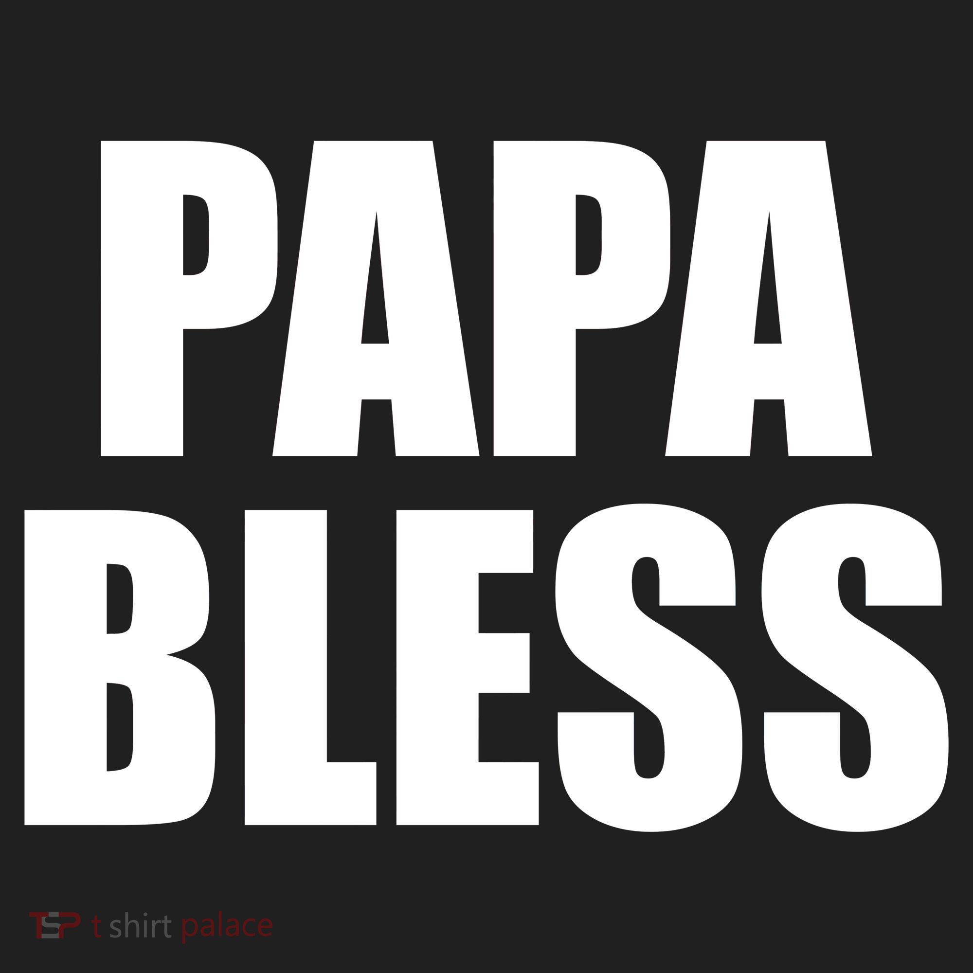 Papa Bless Funny Meme Prank Bold Text Logo Beanie
