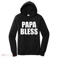 Papa Bless Funny Meme Prank Bold Text Logo Women's Hoodie thumb 0
