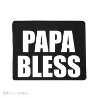 Papa Bless Funny Meme Prank Bold Text Logo Mousepad thumb 0