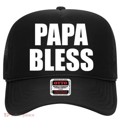 Papa Bless Funny Meme Prank Bold Text Logo Hat
