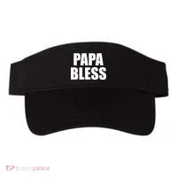 Papa Bless Funny Meme Prank Bold Text Logo Visor thumb 0