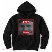 Papa Bless Funny Photo Meme Hoodie thumb 0
