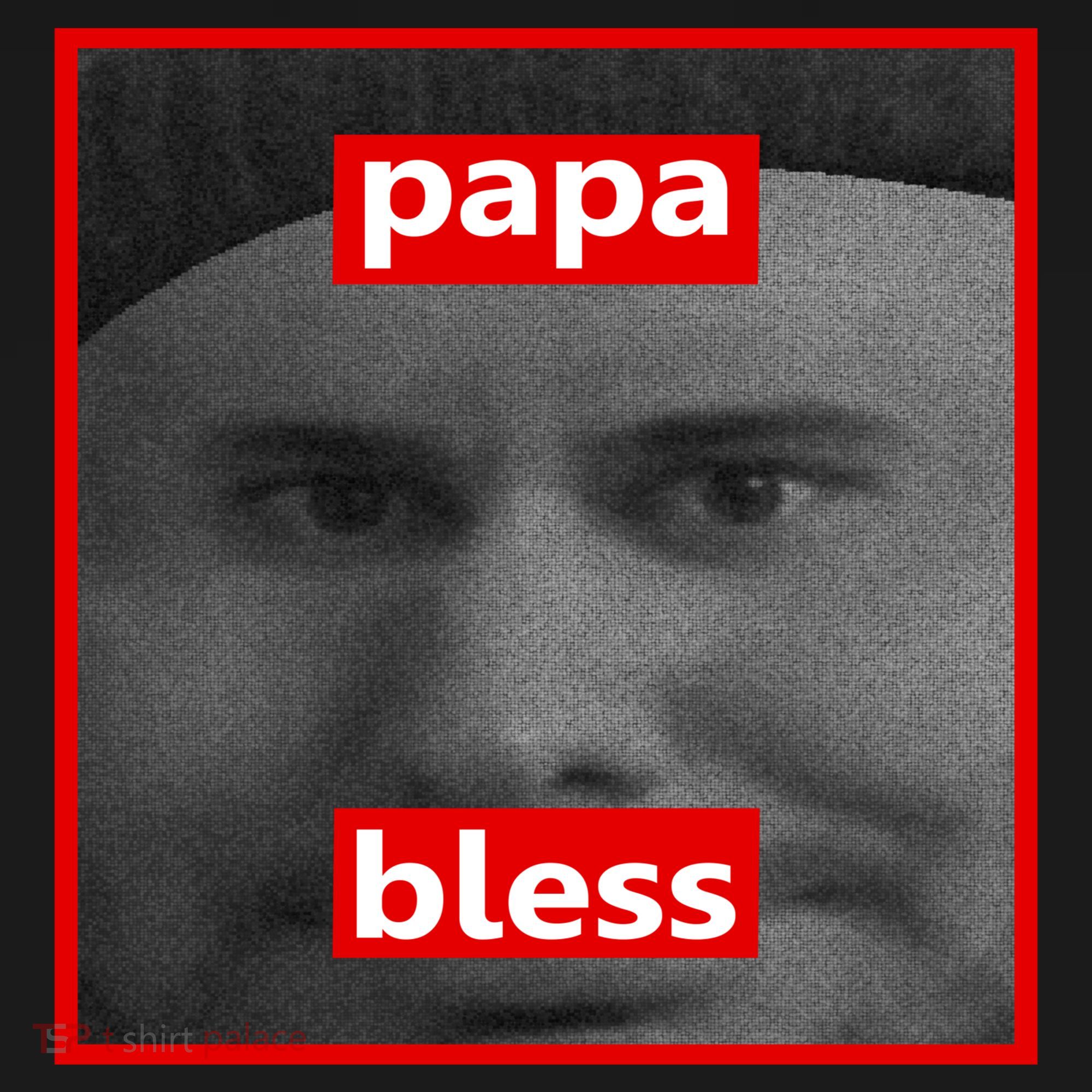 Papa Bless Funny Photo Meme Long Sleeve Shirt