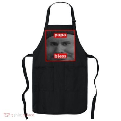 Papa Bless Funny Photo Meme Apron