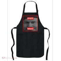 Papa Bless Funny Photo Meme Apron thumb 0