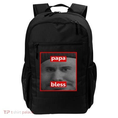 Papa Bless Funny Photo Meme Backpack
