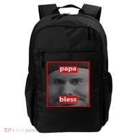 Papa Bless Funny Photo Meme Backpack thumb 0