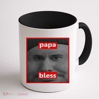 Papa Bless Funny Photo Meme Coffee Mug thumb 1