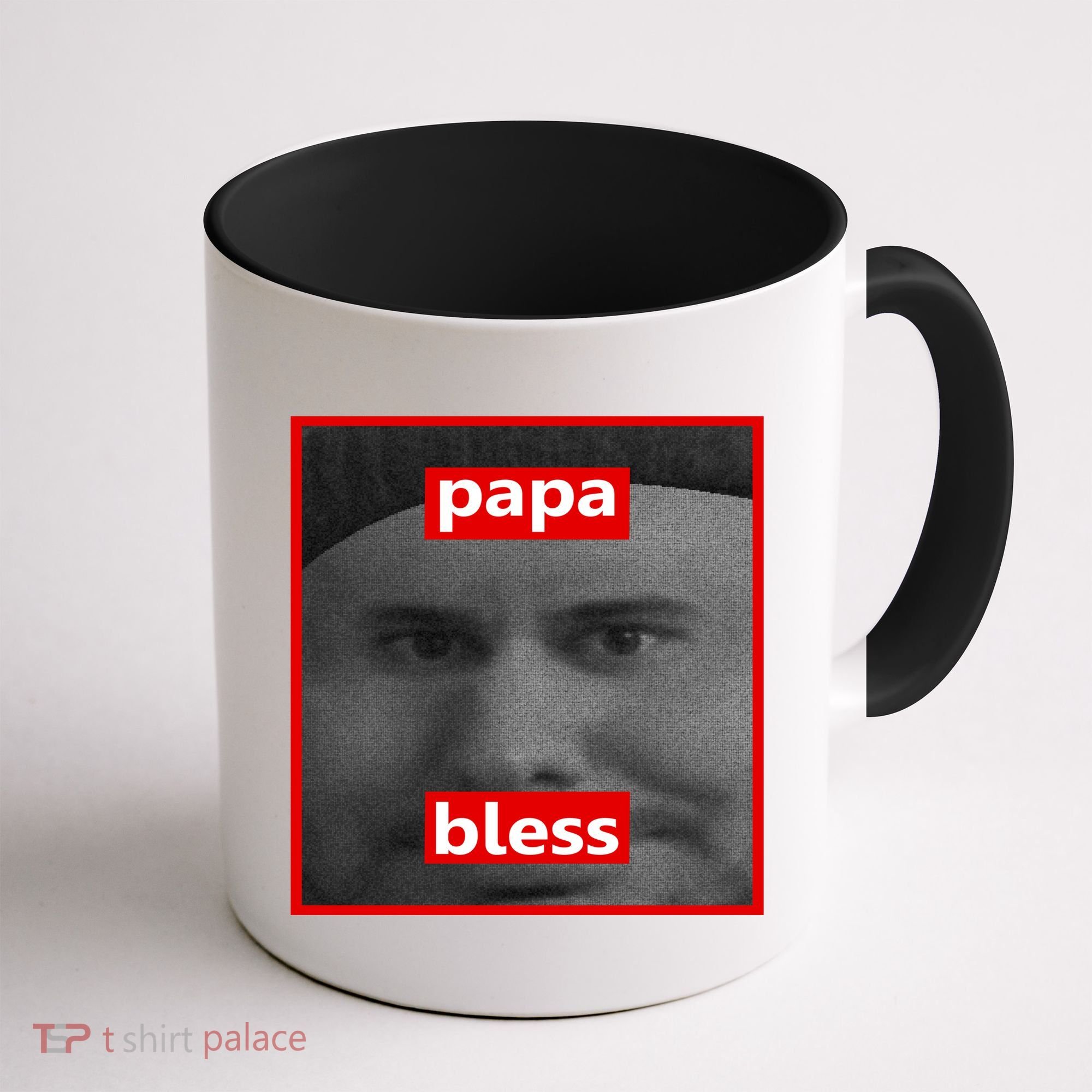 Papa Bless Funny Photo Meme Coffee Mug