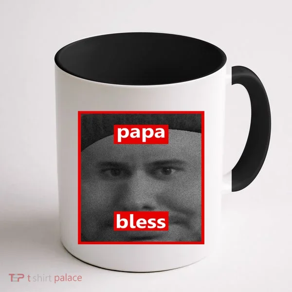 Papa Bless Funny Photo Meme Coffee Mug