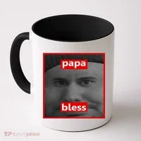 Papa Bless Funny Photo Meme Coffee Mug thumb 0