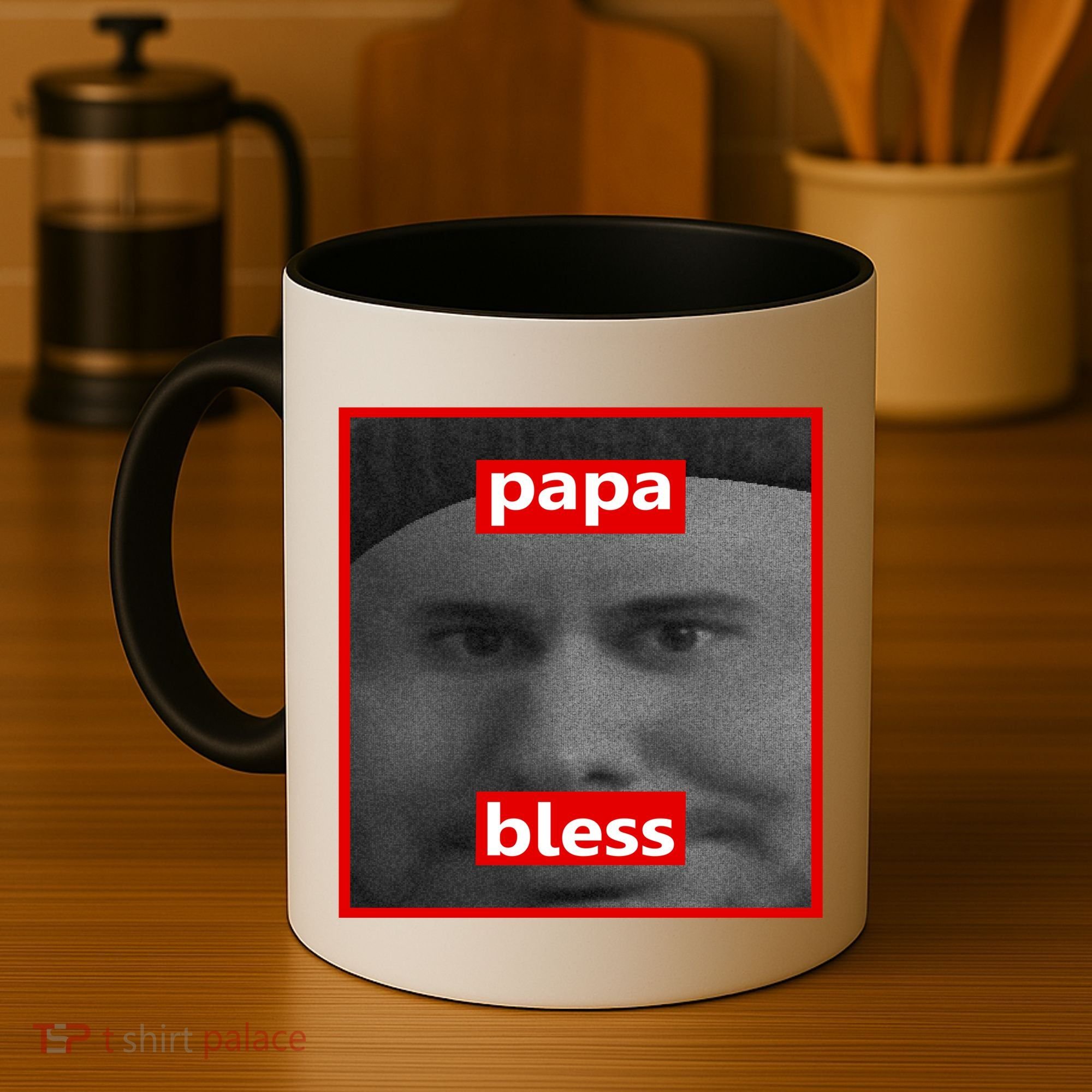 Papa Bless Funny Photo Meme Coffee Mug