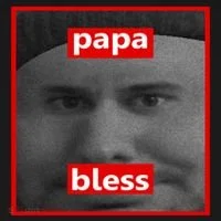 Papa Bless Funny Photo Meme Coaster thumb 2