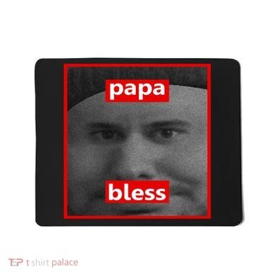 Papa Bless Funny Photo Meme Mousepad