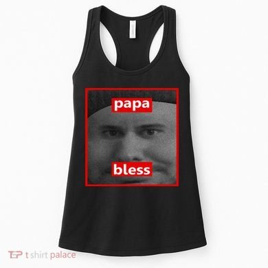 Papa Bless Funny Photo Meme Women's Tank Top