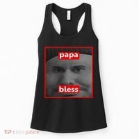 Papa Bless Funny Photo Meme Women's Tank Top thumb 0