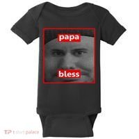 Papa Bless Funny Photo Meme Baby Bodysuit thumb 0