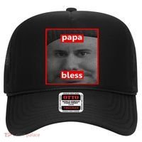 Papa Bless Funny Photo Meme Hat thumb 0