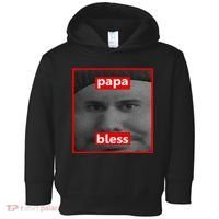 Papa Bless Funny Photo Meme Toddler Hoodie thumb 0