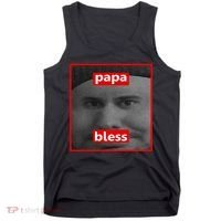 Papa Bless Funny Photo Meme Tank Top thumb 0