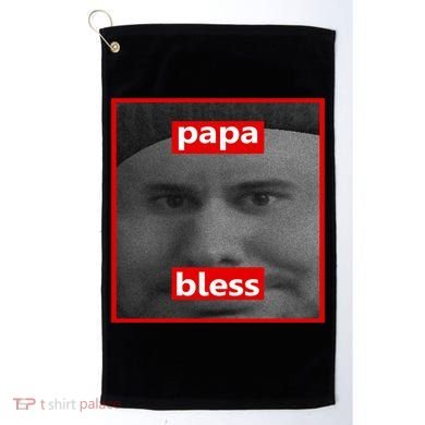 Papa Bless Funny Photo Meme Golf Towel