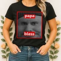 Papa Bless Funny Photo Meme Women's T-Shirt thumb 2